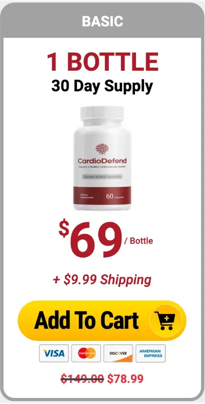 Cardio Defend 1 bottle order