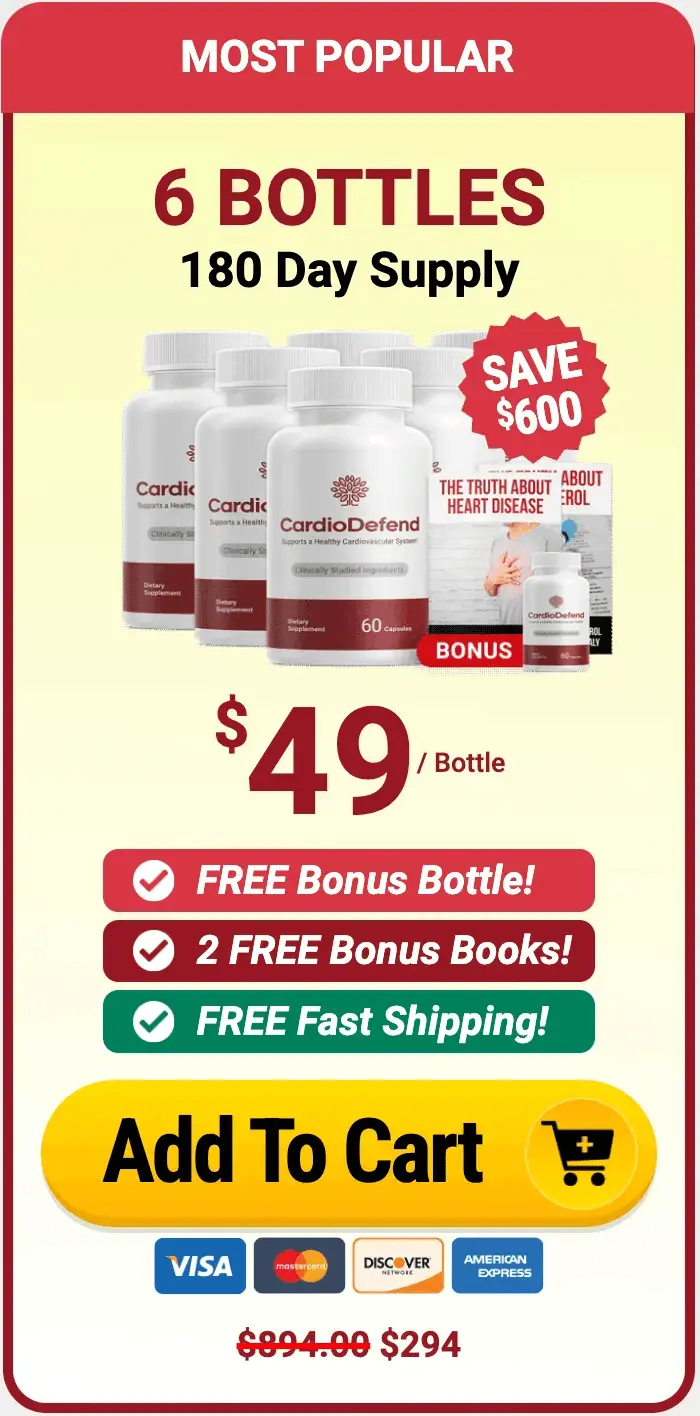 Cardio Defend 6 bottle order